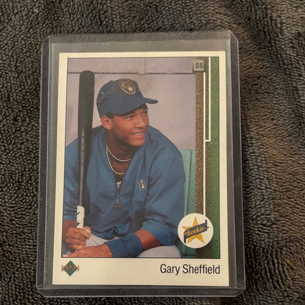 Baseball Rookie Card with Blue Jacket